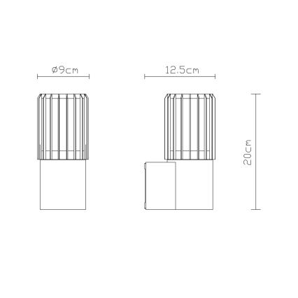 Globo - Външно стенно осветително тяло 1xE27/15W/230V IP54
