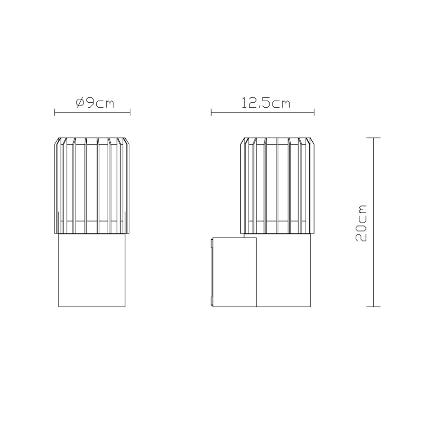 Globo - Външно стенно осветително тяло 1xE27/15W/230V IP54