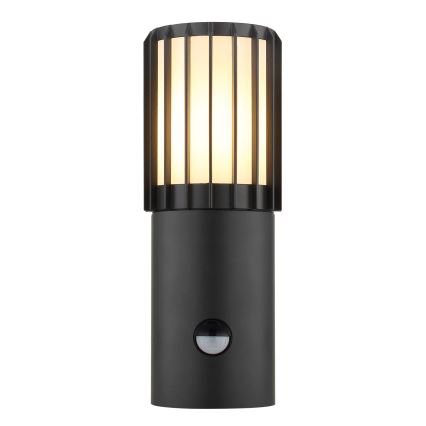 Globo - Външно стенно осветително тяло с вграден сензор 1xE27/15W/230V IP54