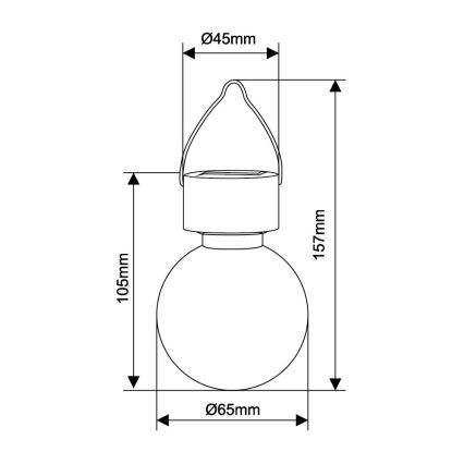 Globo - LED Соларна лампа LED/0,05W/1,2V IP44