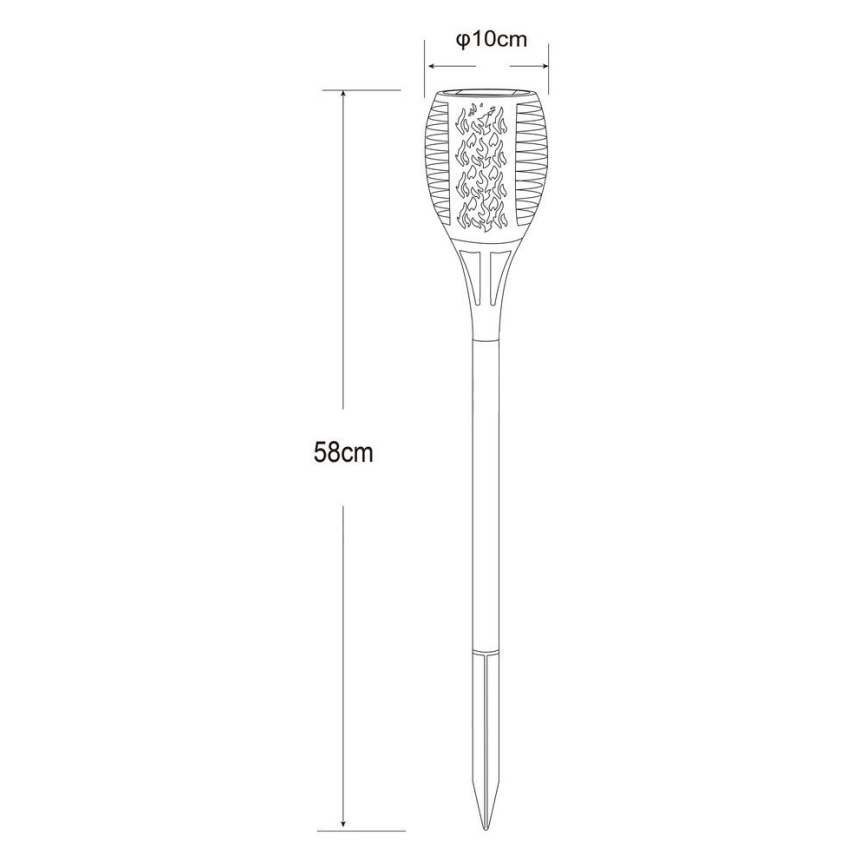 Globo - LED Соларна лампа 36xLED/0,1W/1,2V IP44