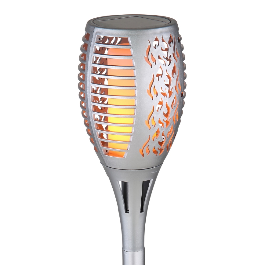 Globo - LED Соларна лампа LED/3,6W/3V 1800K IP44 лъскав хром