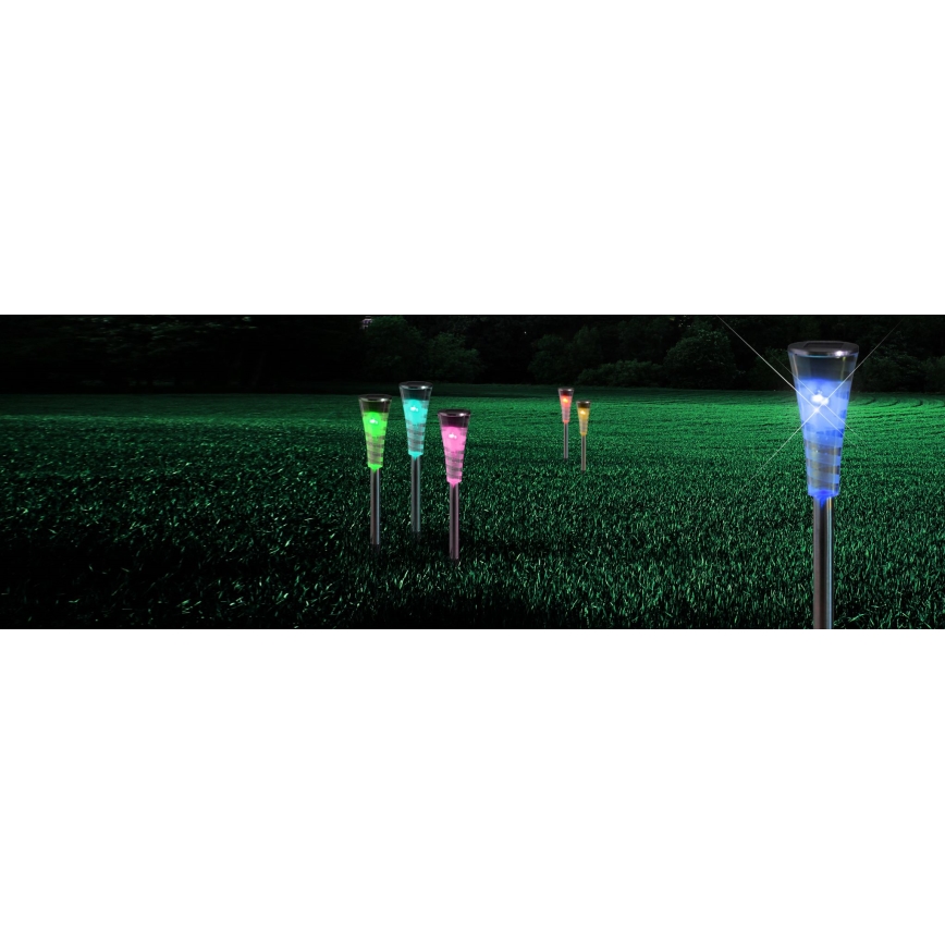 Globo 33079-5 - SADA 5x Соларна лампа RGB-LED/0,06W/3,2V IP44