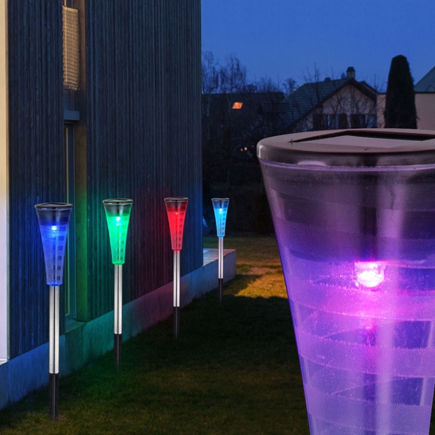 Globo 33079-5 - SADA 5x Соларна лампа RGB-LED/0,06W/3,2V IP44