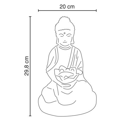 GLOBO - LED соларно осветление LED/0,06W IP44 600 mAh