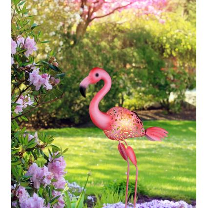 Globo - LED соларно осветително тяло LED/3V IP44 300 mAh фламинго