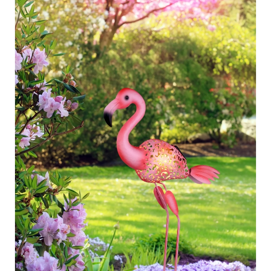 Globo - LED соларно осветително тяло LED/3V IP44 300 mAh фламинго