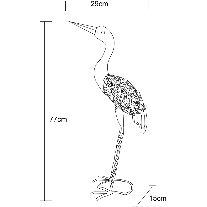 Globo - соларен LED осветител LED/3V IP44 300 mAh журав