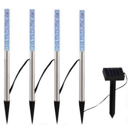 Globo - К-кт 4x LED Соларна лампа 4xLED/0,07W IP44 600 mAh