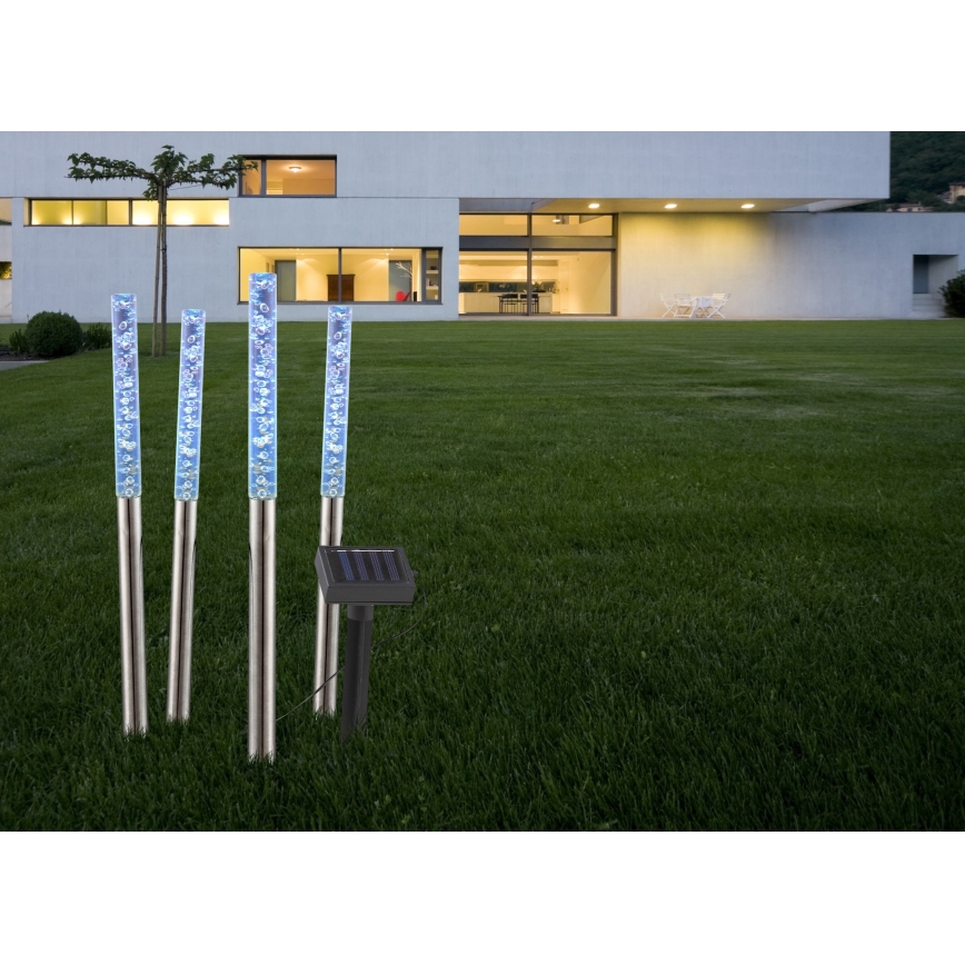 Globo - К-кт 4x LED Соларна лампа 4xLED/0,07W IP44 600 mAh