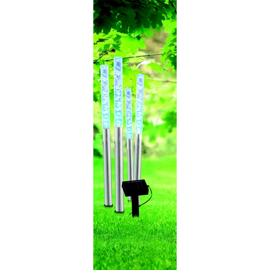 Globo - К-кт 4x LED Соларна лампа 4xLED/0,07W IP44 600 mAh