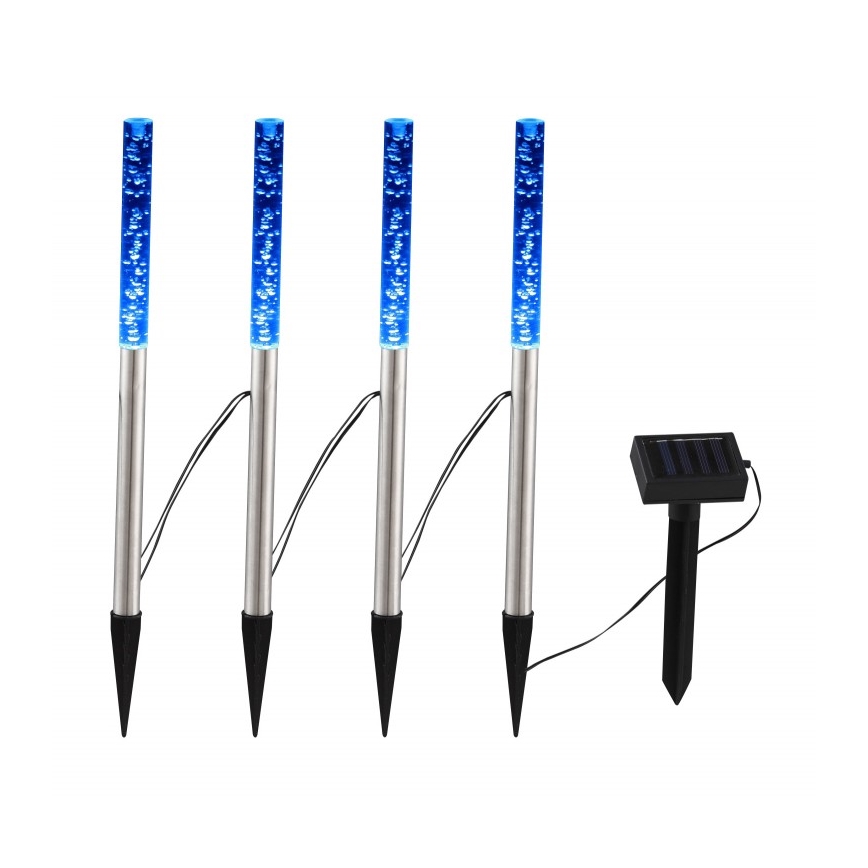 Globo - К-кт 4x LED Соларна лампа 4xLED/0,07W IP44 600 mAh