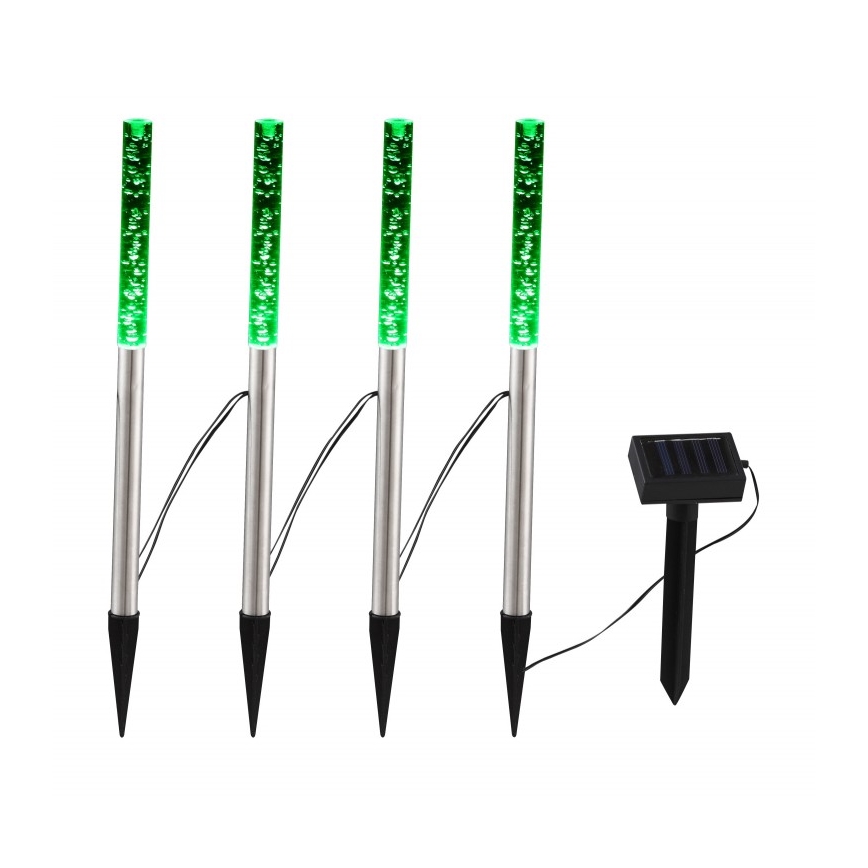 Globo - К-кт 4x LED Соларна лампа 4xLED/0,07W IP44 600 mAh