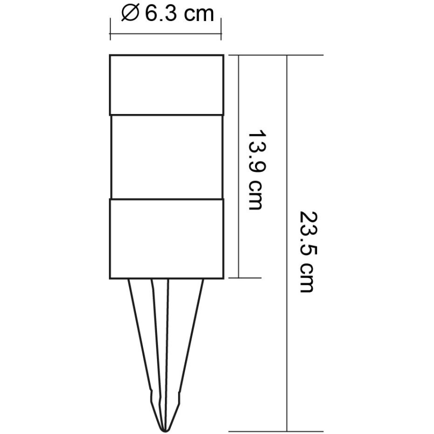 Globo - К-кт 3x LED Соларна лампа LED/0,06W/3,2V IP44