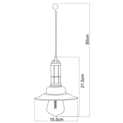 Globo - LED Соларен полилей висящ LED/0,06W/1,2V IP44 150 mAh