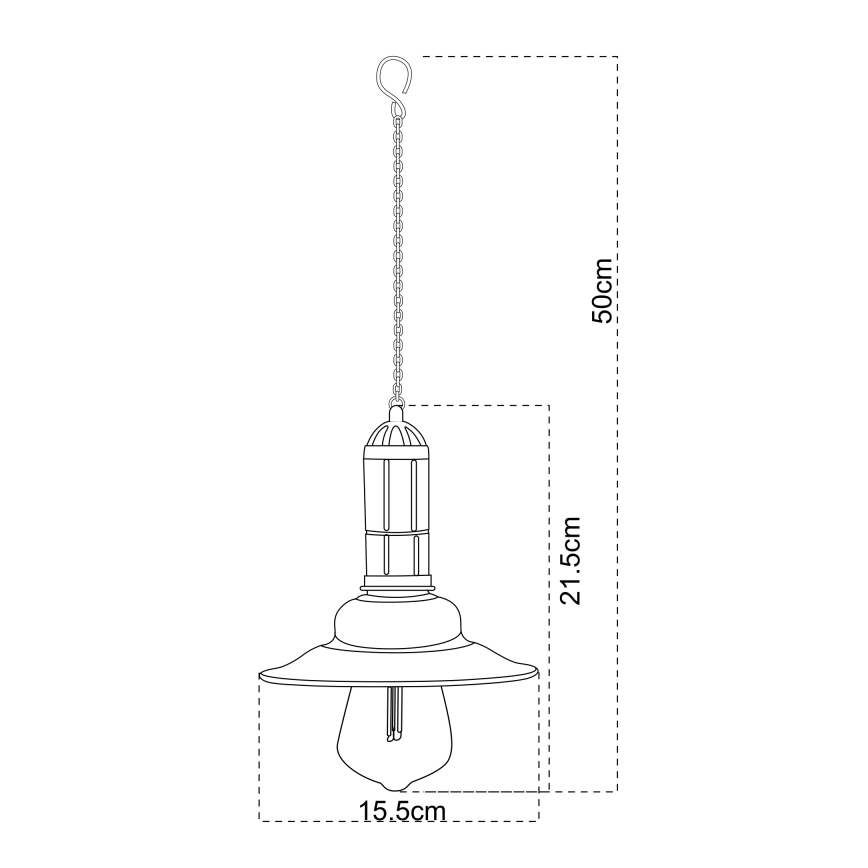 Globo - LED Соларен полилей висящ LED/0,06W/1,2V IP44 150 mAh