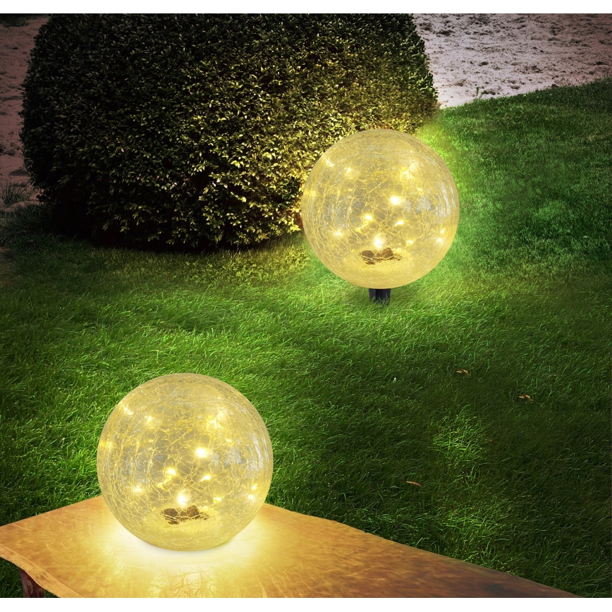 Globo - LED Соларна лампа 15xLED/0,06W/3,2V Ø 15 см IP44