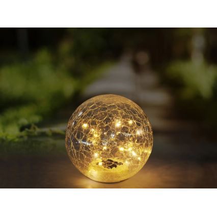 Globo - LED соларна лампа 20xLED/0,06W/3,2V пр. 19,5 см IP44 600 mAh
