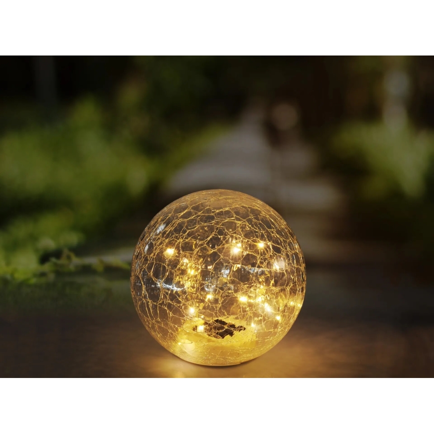 Globo - LED соларна лампа 20xLED/0,06W/3,2V пр. 19,5 см IP44 600 mAh