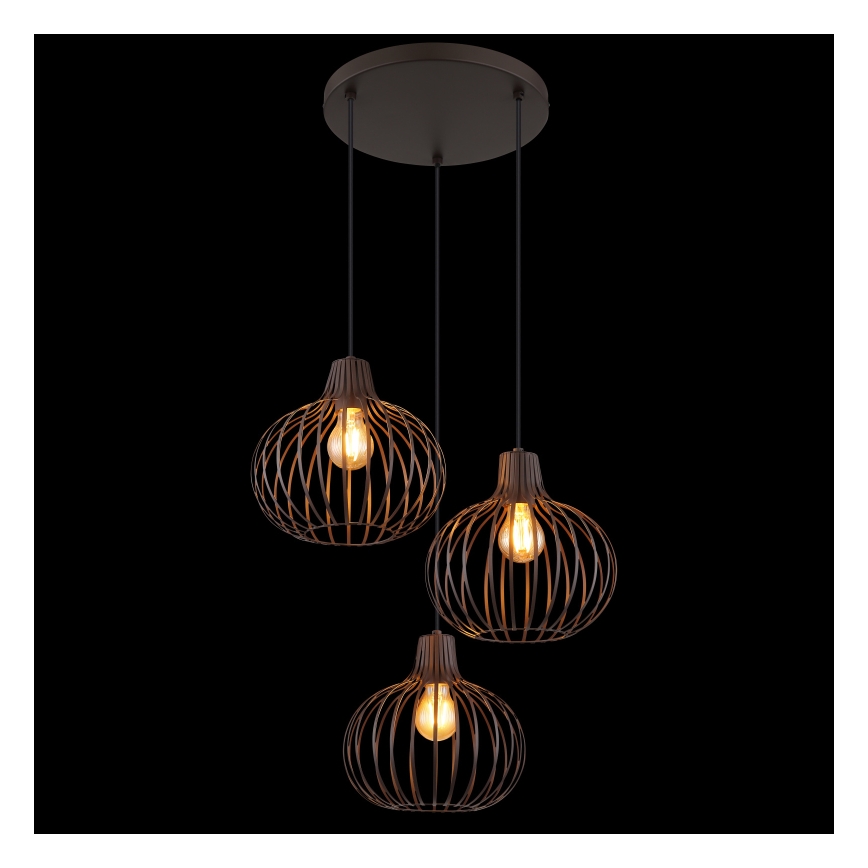 Globo - Полилей с кабелно окачване 3xE27/40W/230V