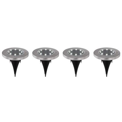 Globo - К-кт 4x LED Соларна лампа LED/0,1W/3V IP44 300 mAh