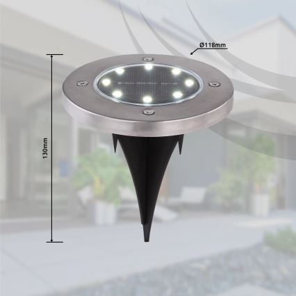 Globo - К-кт 4x LED Соларна лампа LED/0,1W/3V IP44 300 mAh