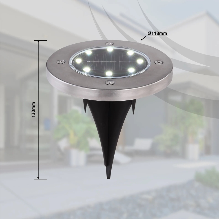 Globo - К-кт 4x LED Соларна лампа LED/0,1W/3V IP44 300 mAh