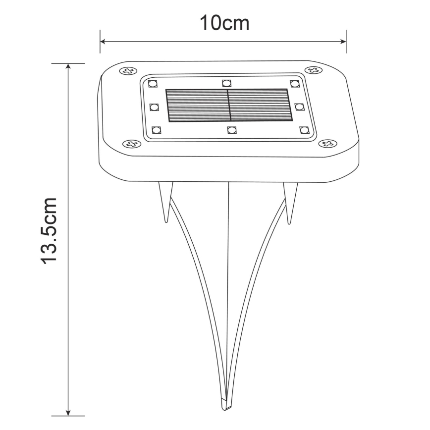 Globo - К-кт 2x LED Соларна лампа LED/0,8W/1,2V IP44 300 mAh