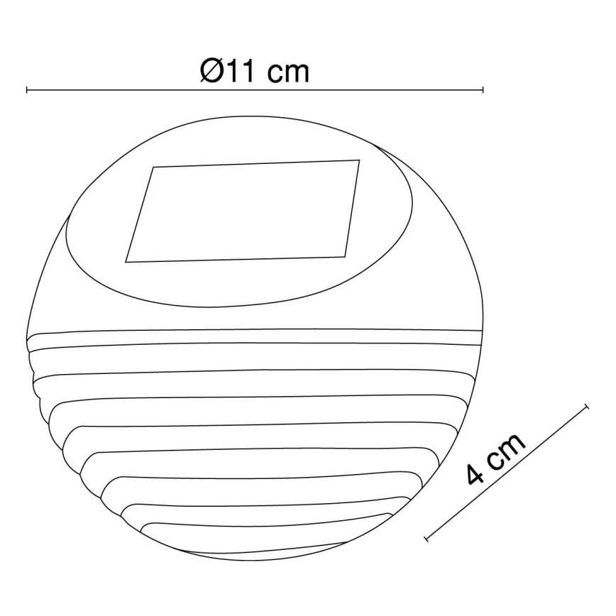 Globo - LED Соларен аплик 2xLED/0,06W/1,2V IP44 200 mAh