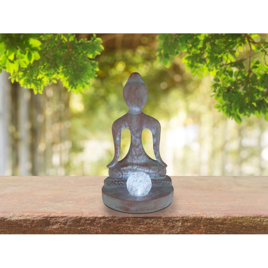 Globo - соларна LED лампа LED/3V IP44 200 mAh статуя на Буда