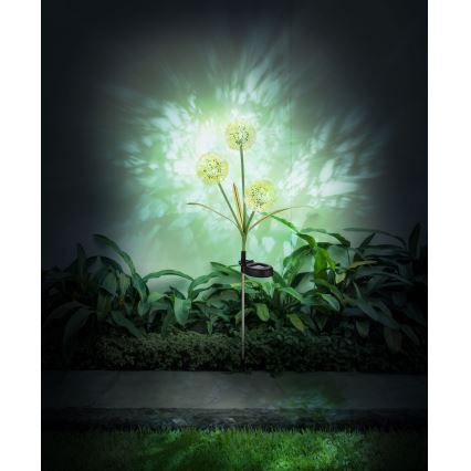 Globo - LED соларна лампа 3xLED/0,06W/3V 5000K IP44 200 mAh жълта