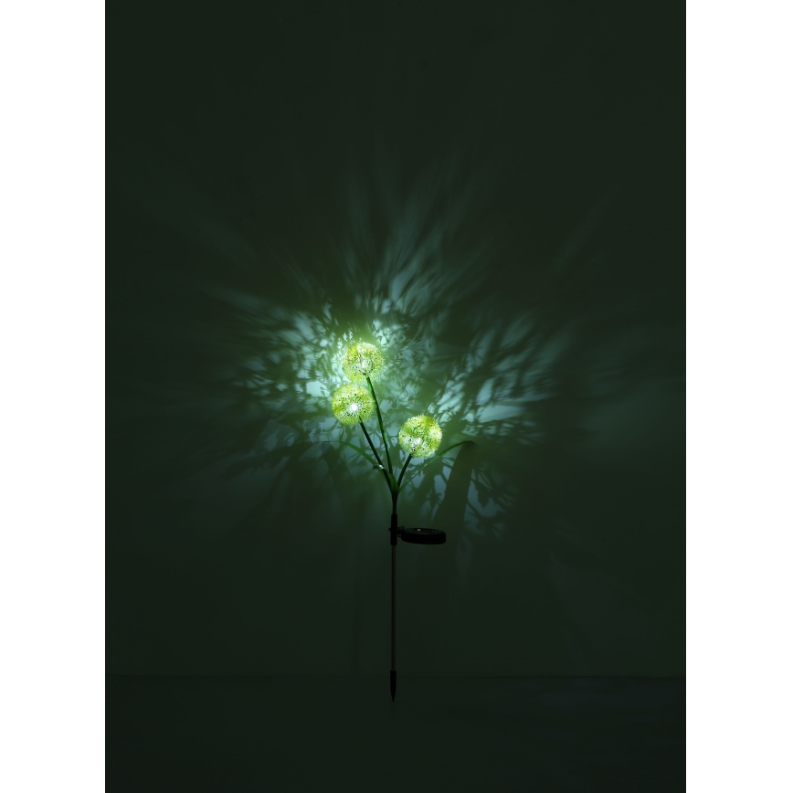 Globo - LED соларна лампа 3xLED/0,06W/3V 5000K IP44 200 mAh жълта