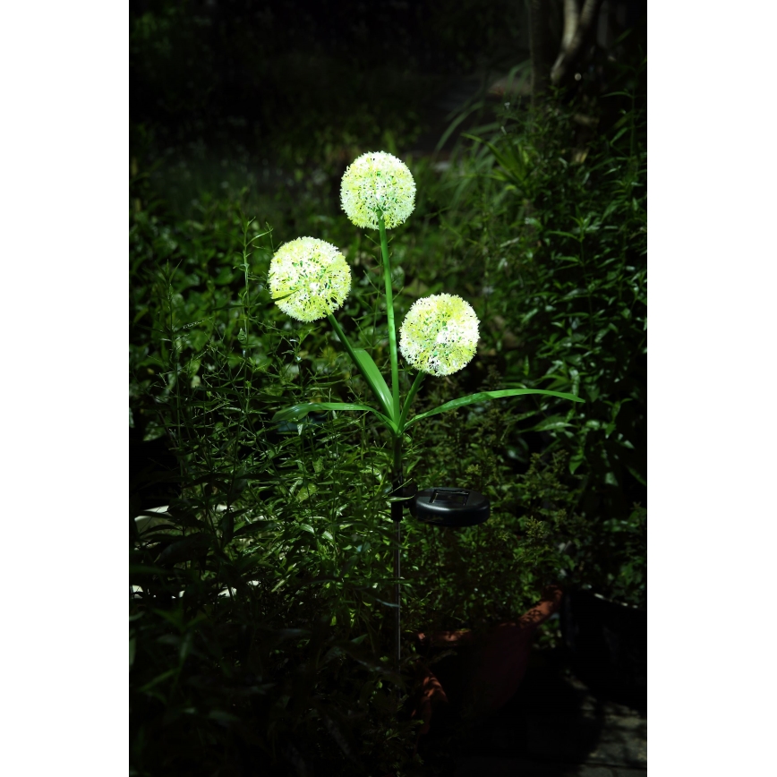 Globo - LED соларна лампа 3xLED/0,06W/3V 5000K IP44 200 mAh жълта