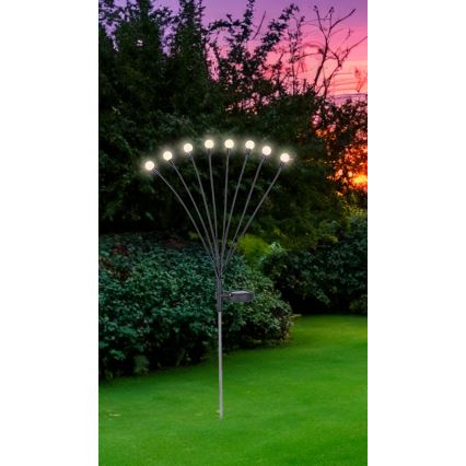 Globo - LED Соларна лампа 8xLED/0,06W/3,2V 3000K IP44 300 mAh