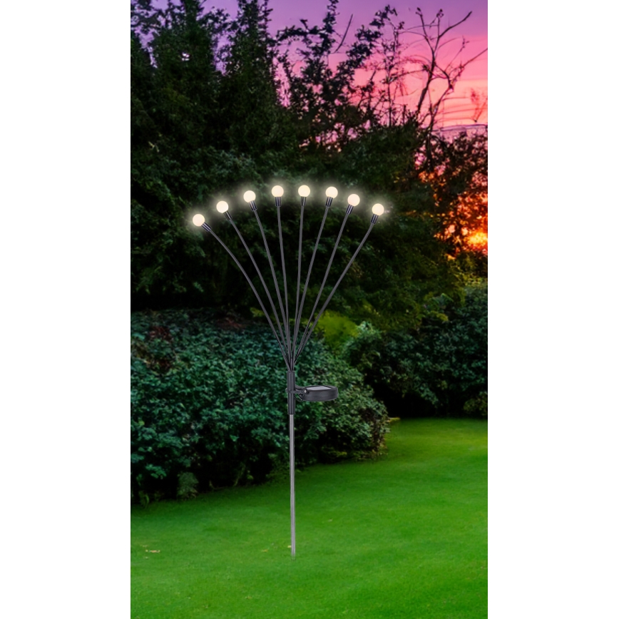 Globo - LED Соларна лампа 8xLED/0,06W/3,2V 3000K IP44 300 mAh