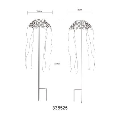 Globo - LED соларна лампа LED/3V IP44 300 mAh чадър