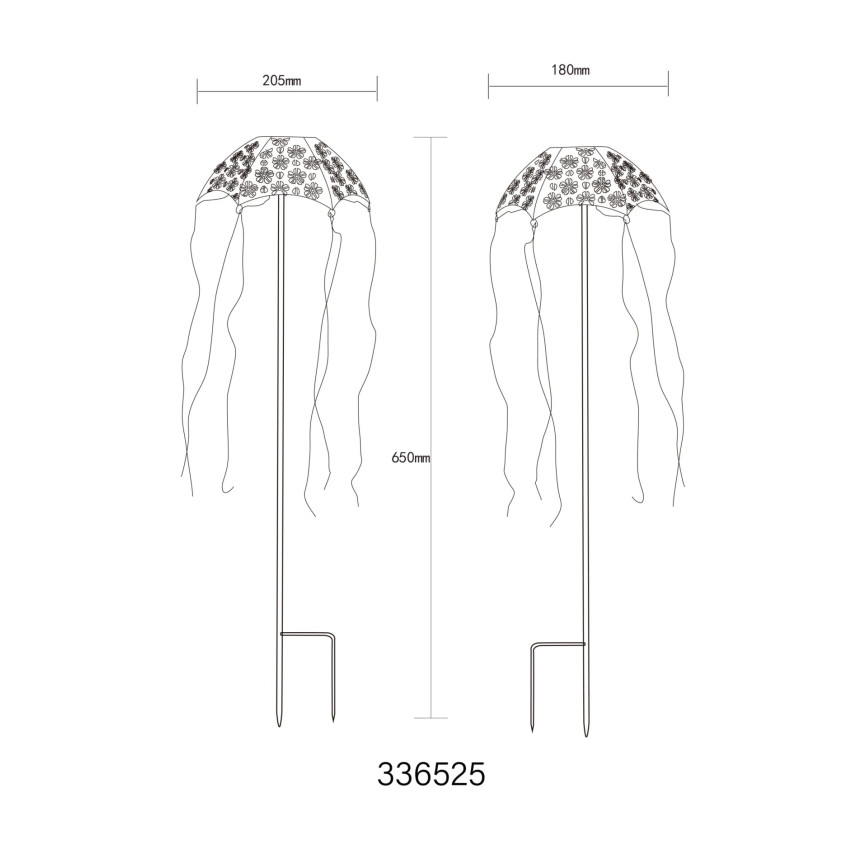 Globo - LED соларна лампа LED/3V IP44 300 mAh чадър