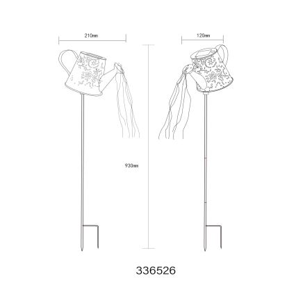 Globo - соларна LED лампа LED/3V IP44 300 mAh konvice