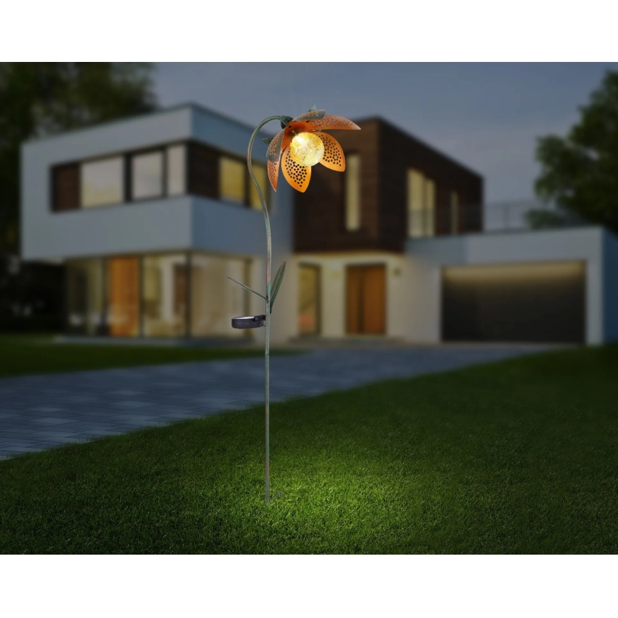 Globo - LED соларно осветително тяло LED/3,2V IP44 200 mAh с форма на цвете