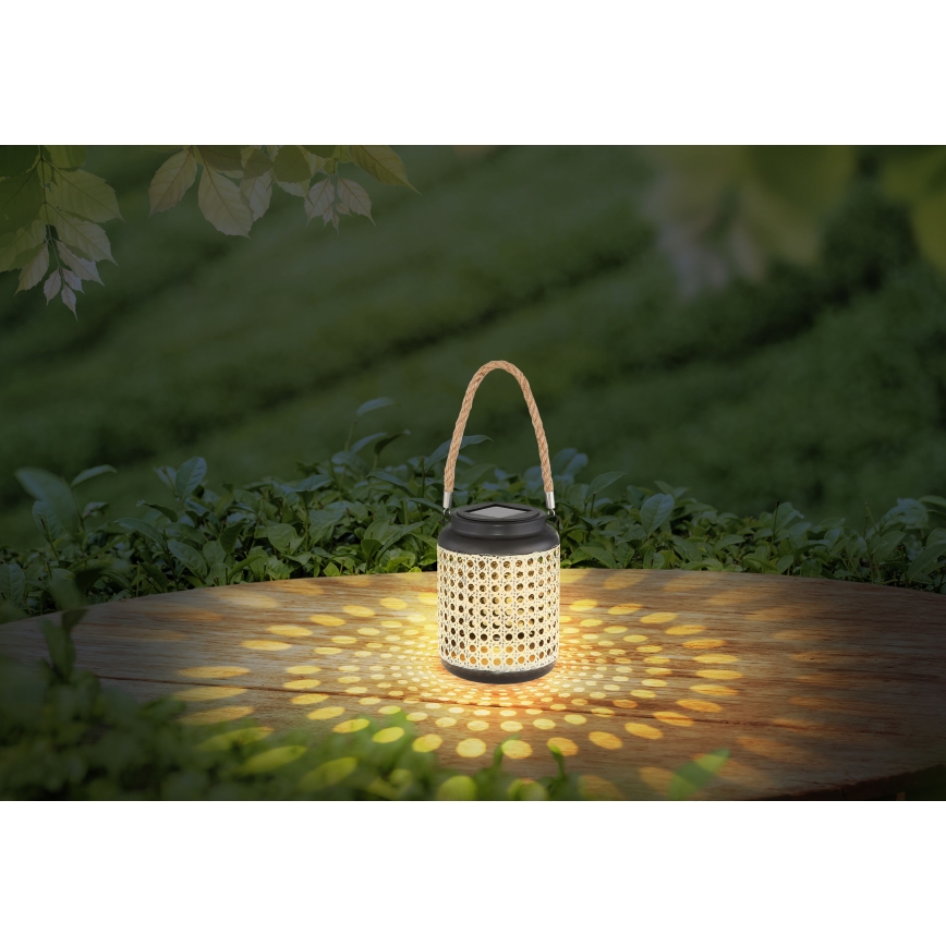 Globo - LED Соларна лампа LED/0,06W/3V 3000K IP44 бамбук