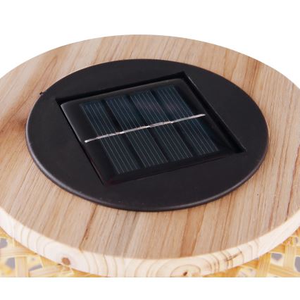 Globo - LED Соларна лампа LED/0,06W/3V бамбук IP44