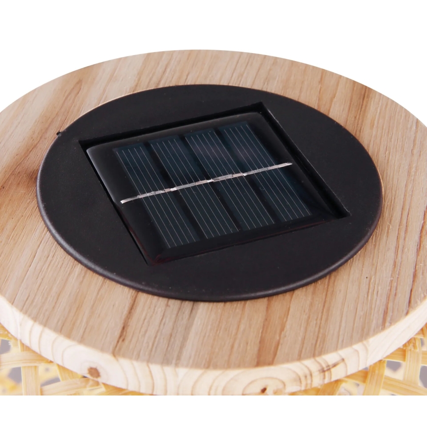 Globo - LED Соларна лампа LED/0,06W/3V бамбук IP44