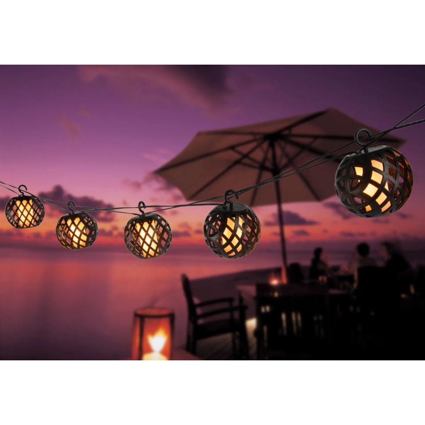 Globo - LED Соларен декоративни лампички 98xLED/0,1W/3V 410 см IP44