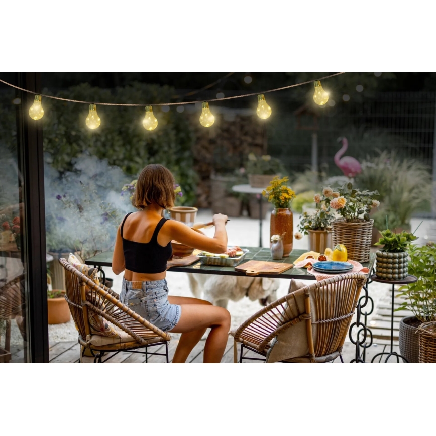 Globo - LED Соларен декоративни лампички 50xLED/0,06W/3,2V 570 см IP44