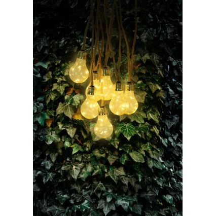 Globo - LED Соларен декоративни лампички 50xLED/0,06W/3,2V 570 см IP44