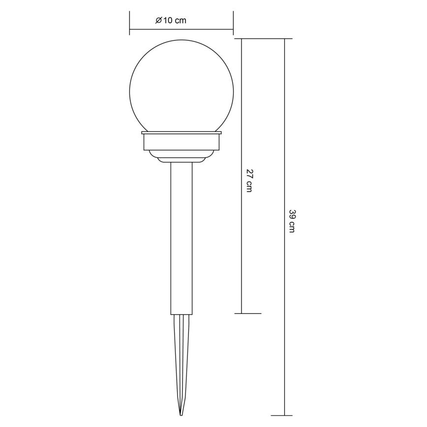 Globo 33699-12 - LED Соларна лампа LED/1,2V IP44