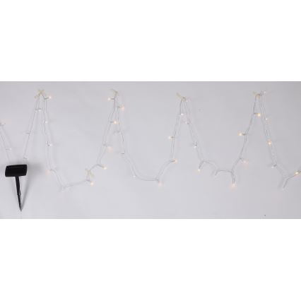Globo - LED Соларна верига 10 m 50xLED/2,4V IP44 600 mAh