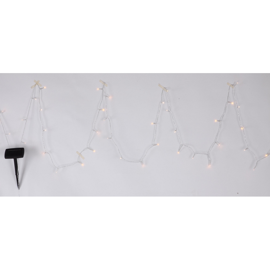 Globo - LED Соларна верига 10 m 50xLED/2,4V IP44 600 mAh