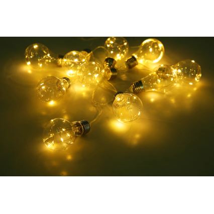 Globo - LED Соларна верига 10xLED/0,06W/3,2V 380 см IP44 600 mAh