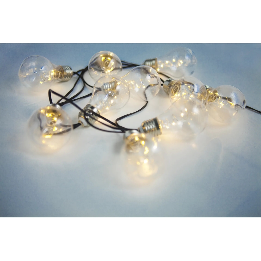 Globo - LED Соларна верига 10xLED/0,06W/3,2V 380 см IP44 600 mAh